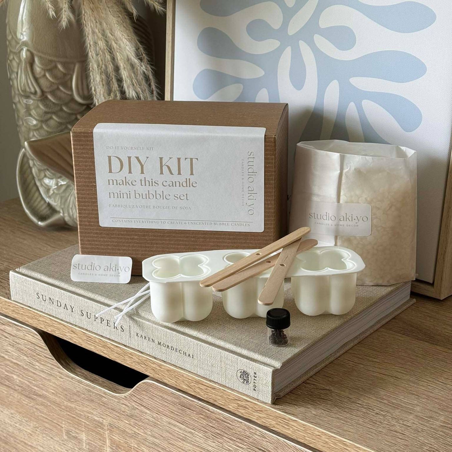 DIY Candle Making Kit Mini Bubble Set Candle | Fun Craft Kit