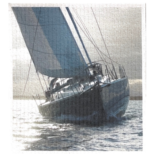 Swedish dishcloth Sailboat