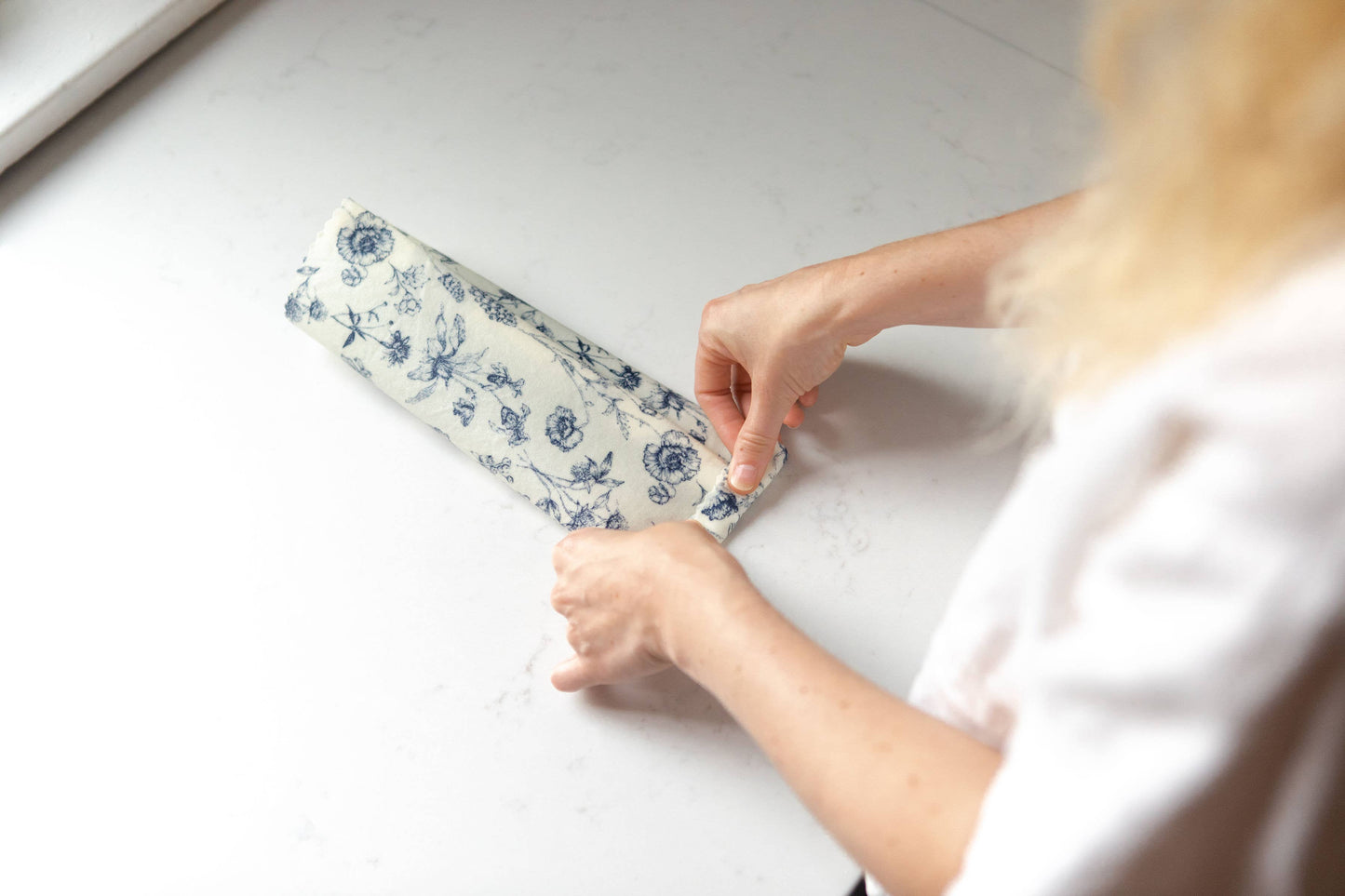 Reusable Beeswax Food Wraps: Vintage Botany Single Medium