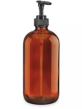 Uline - Glass Pump Bottles 16oz