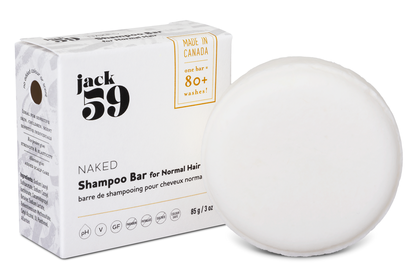 Naked Scent-Free Shampoo Bar