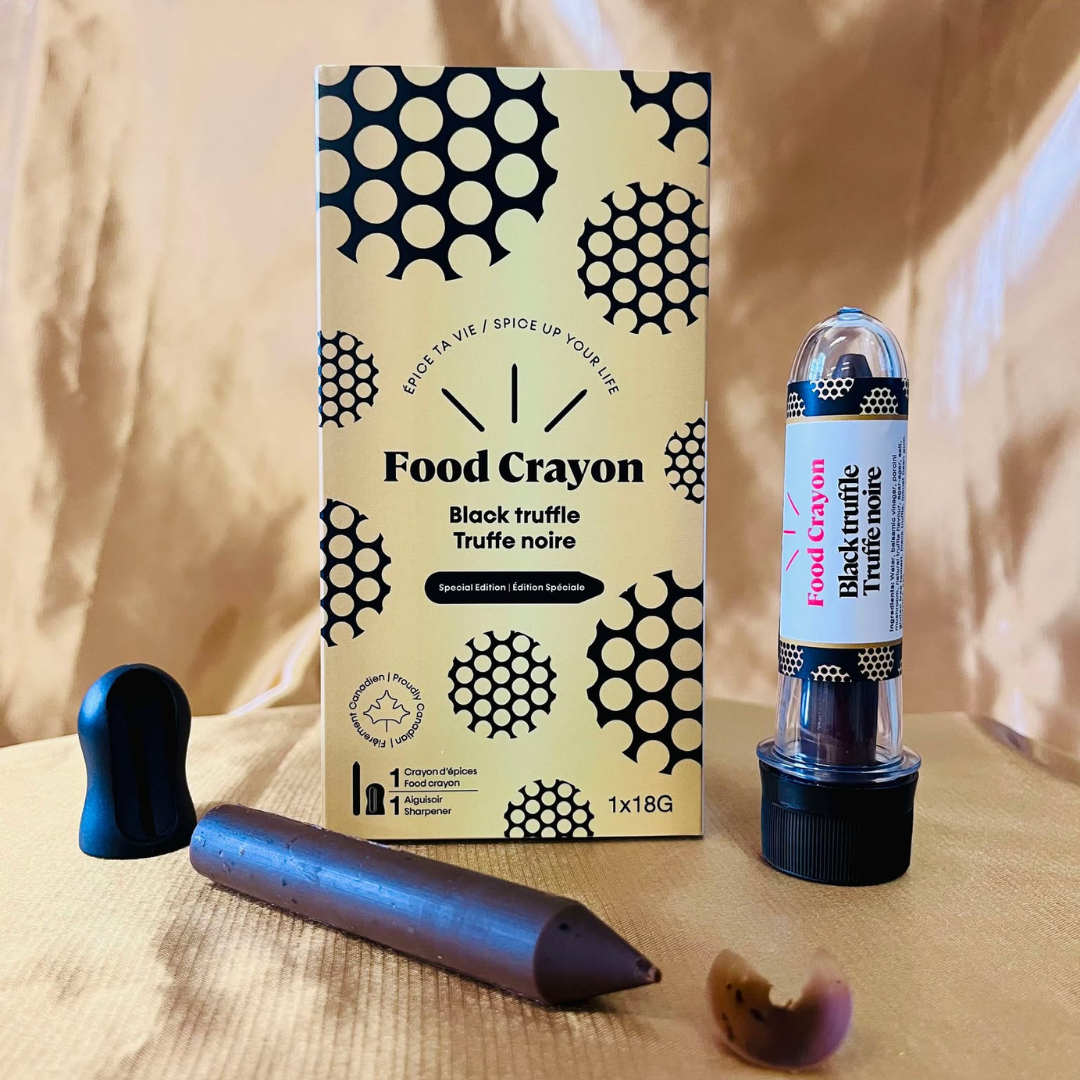 NEW Black Truffle - Single Box (1 Food Crayon + 1 Sharpener)