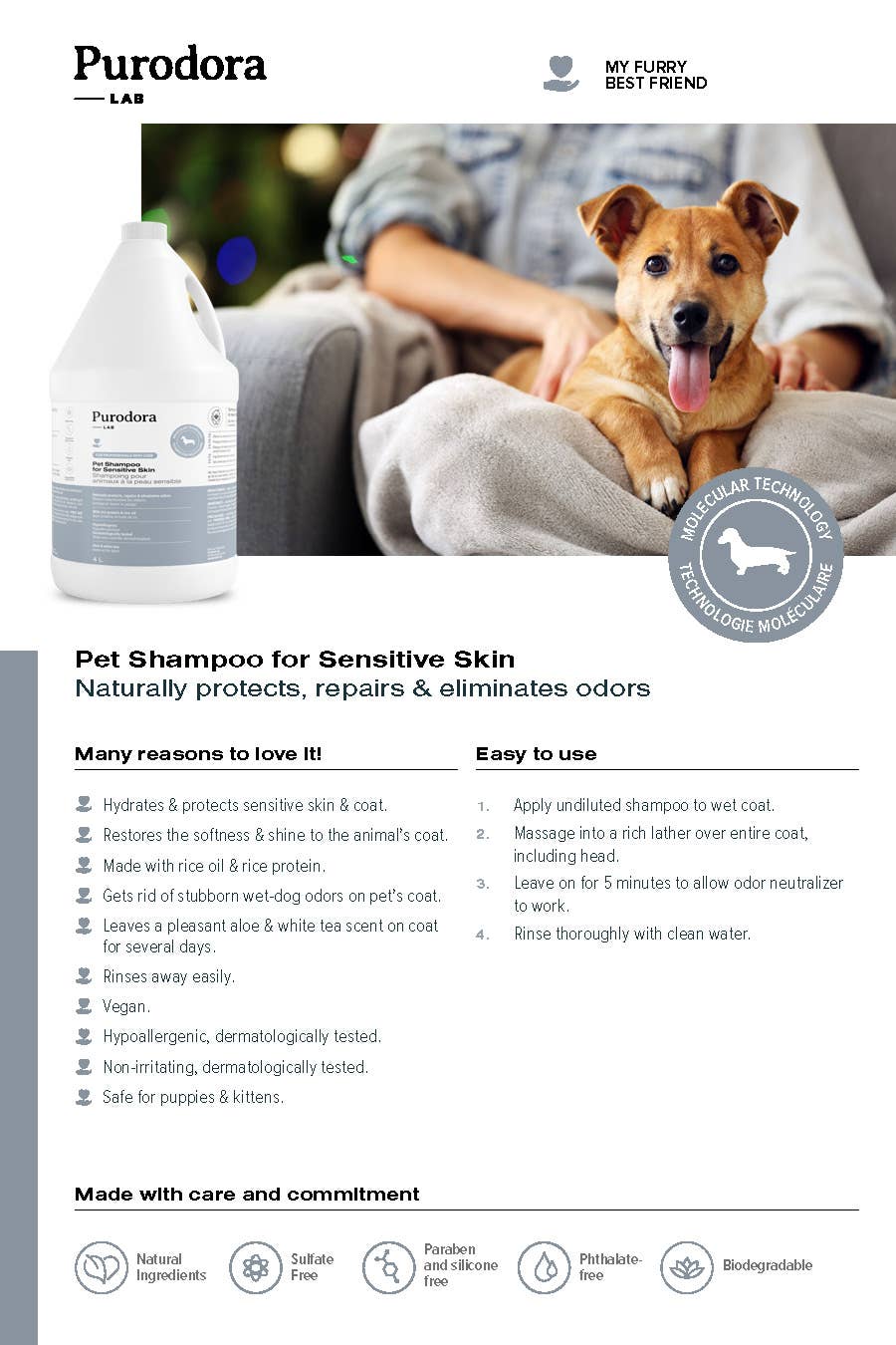Pet Shampoo for Sensitive Skin Refill per 100g