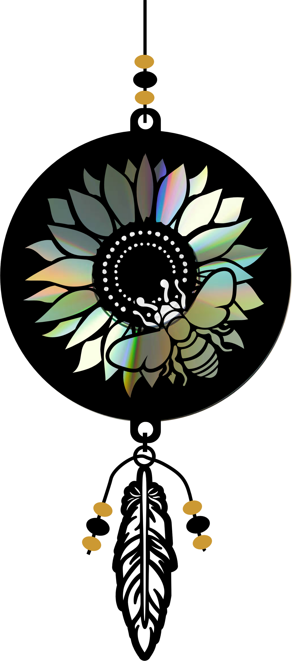 Suncatcher kit - Sunflower with Bee