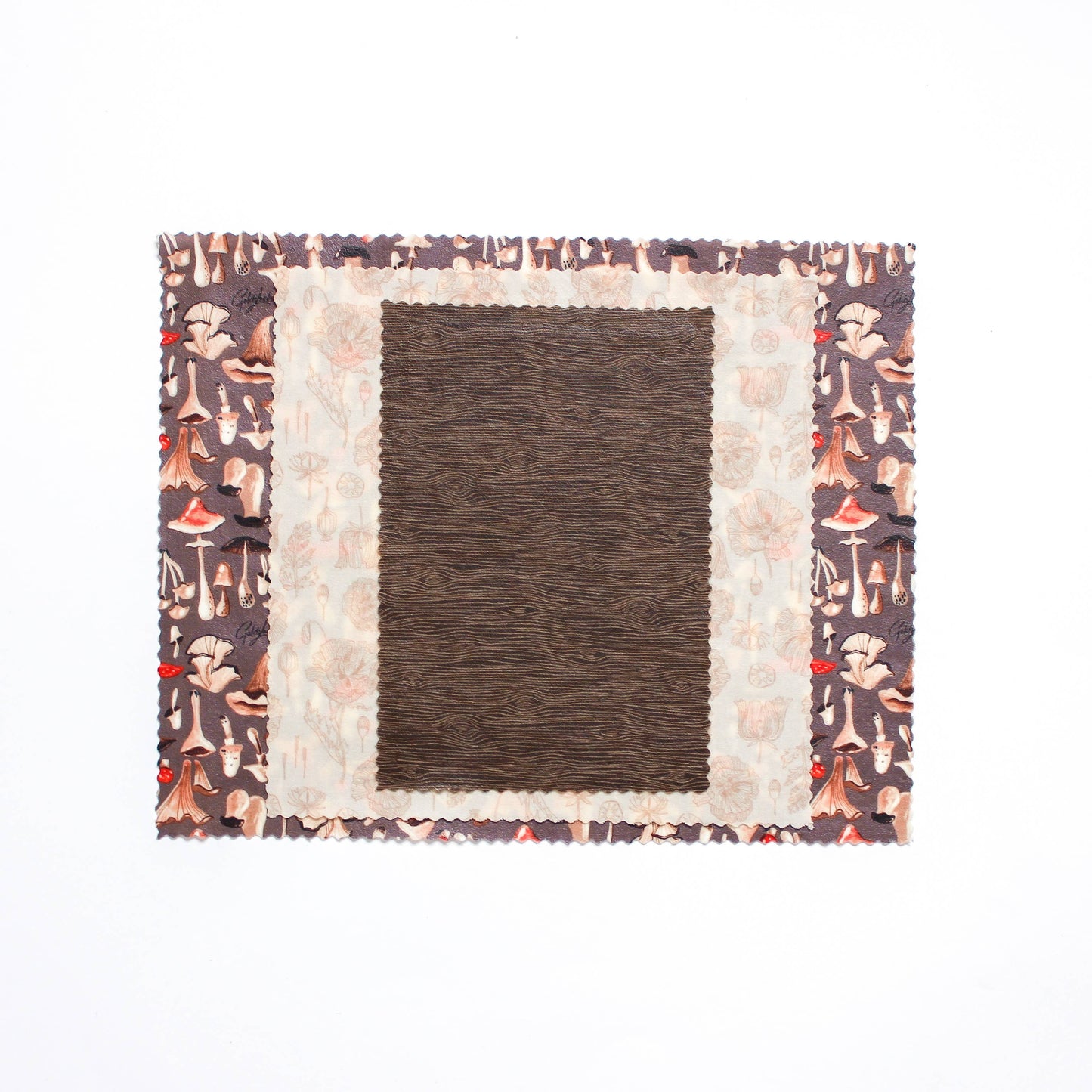 Reusable Beeswax Food Wraps: Mushrooms Set of 3