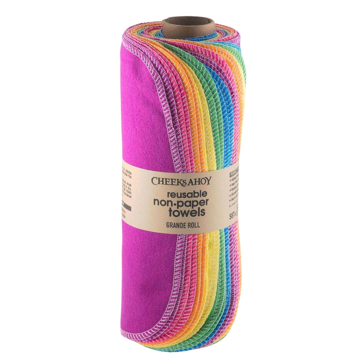 Pre-Rolled Reusable Non•Paper Towels