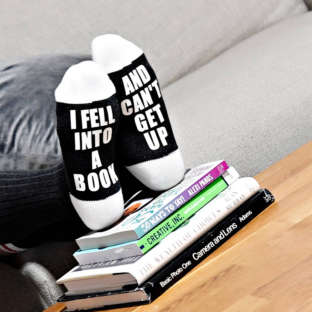 Sock Dirty to Me - I Fell Into A Book And Can't Get Up - Socks