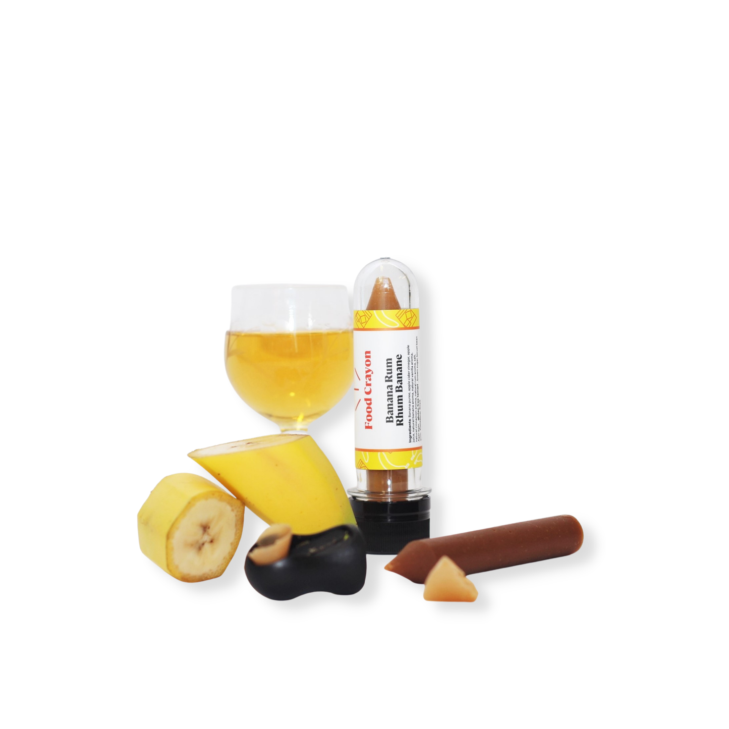 Banana Rum - Single Box (1 Food Crayon + 1 Sharpener)