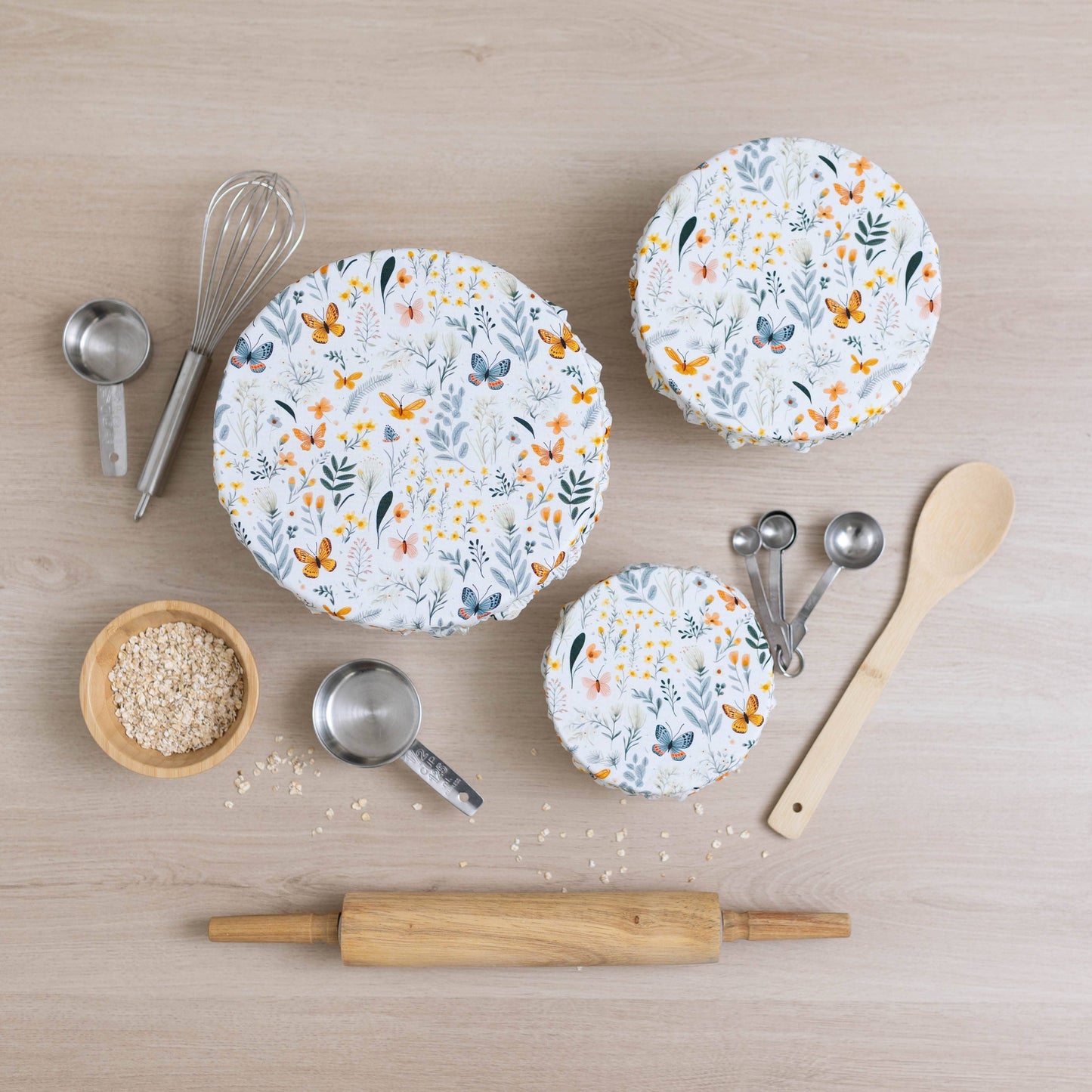 Bowl Covers - Set Butterfly Garden