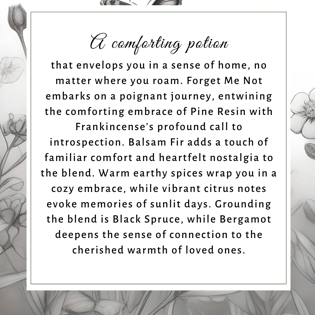 Forget Me Not Aromatherapy Potion | Comfort + Connection