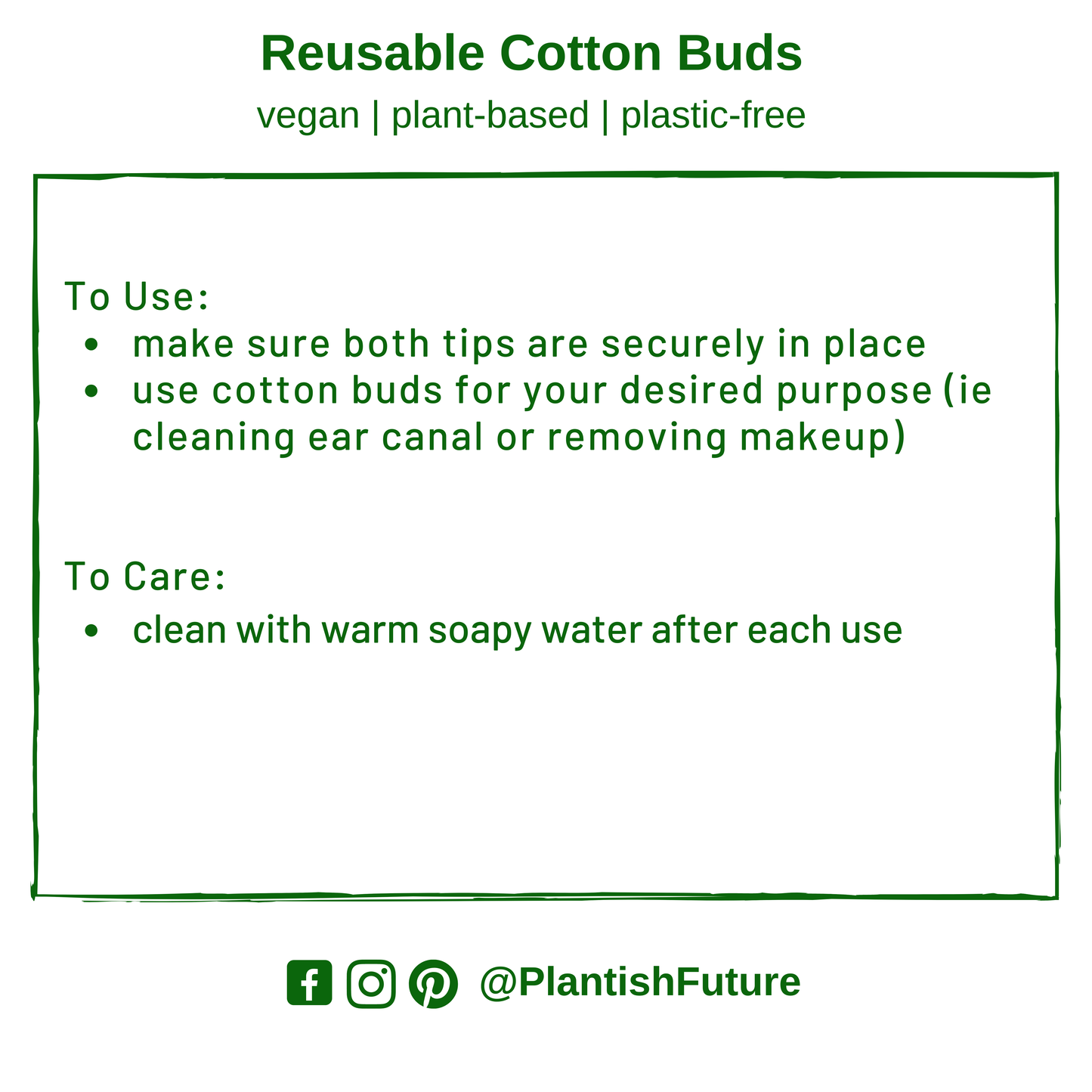 Reusable Cotton Buds