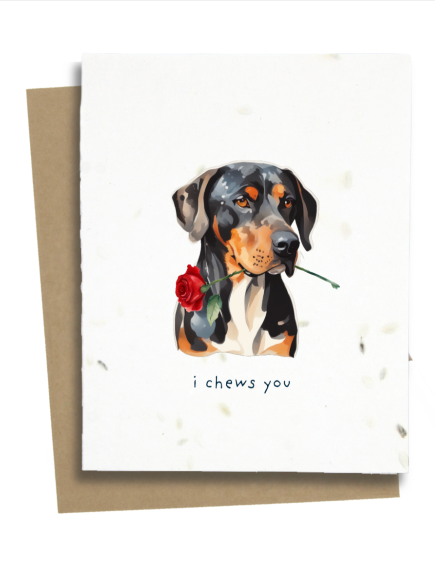 Dog Valentines Card
