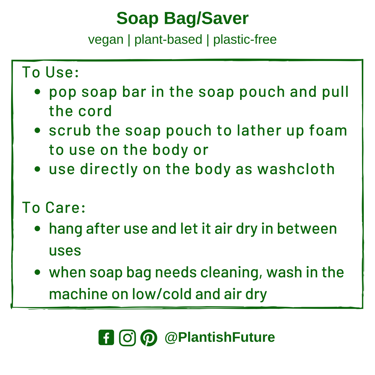 Soap Bag large