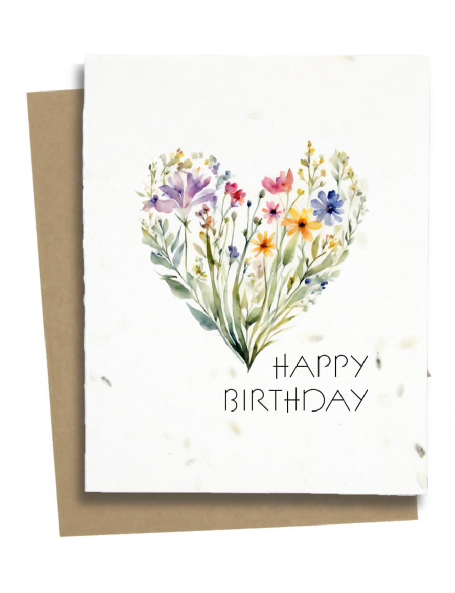 Happy Birthday Wildflower Card