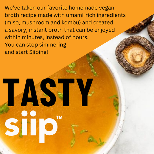 Siip - Vegan Mushroom Broth- Shiitake, Lion's Mane + Chaga- 4 Pack