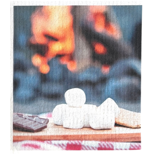 Swedish dishcloth Campfire S'mores