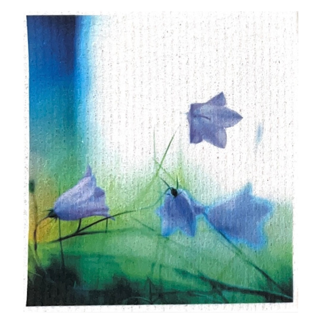 Swedish dishcloth Flowers Bluebells Modern