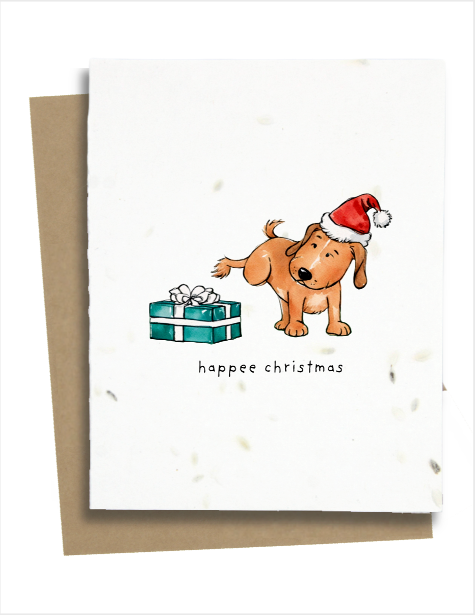 Happee Christmas Dog Card