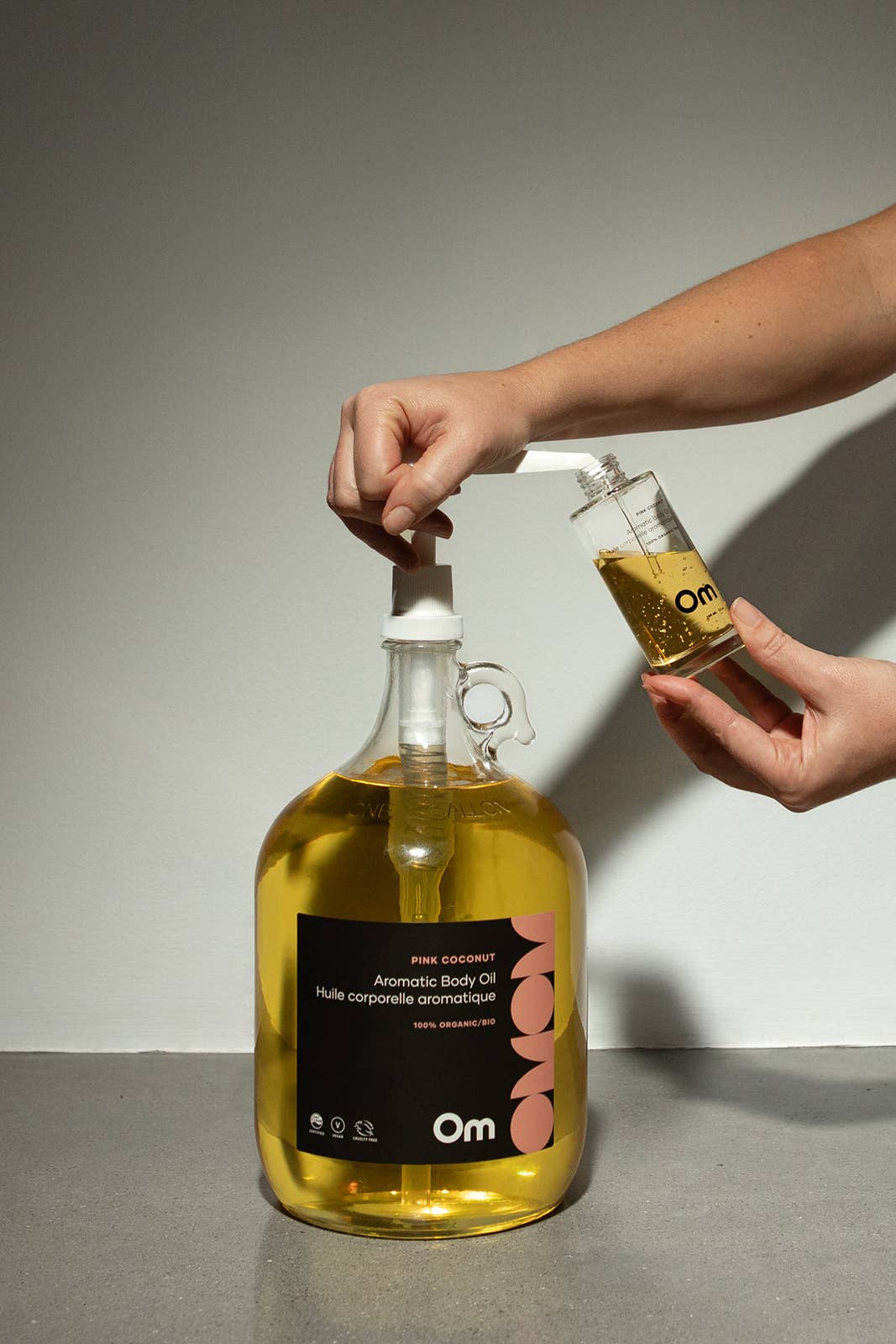Bulk 1 Gallon Pink Coconut Aromatic Body Oil