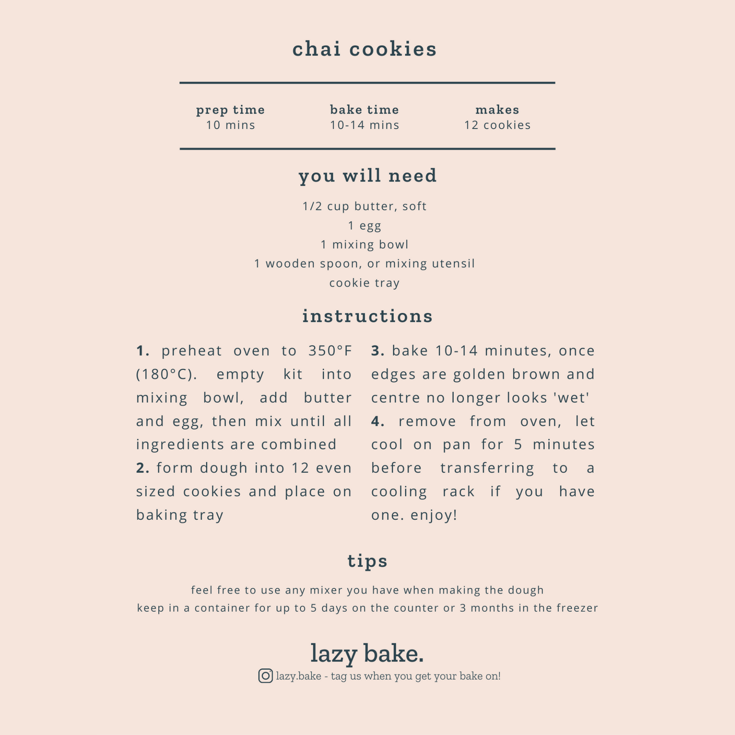 Chai Cookies