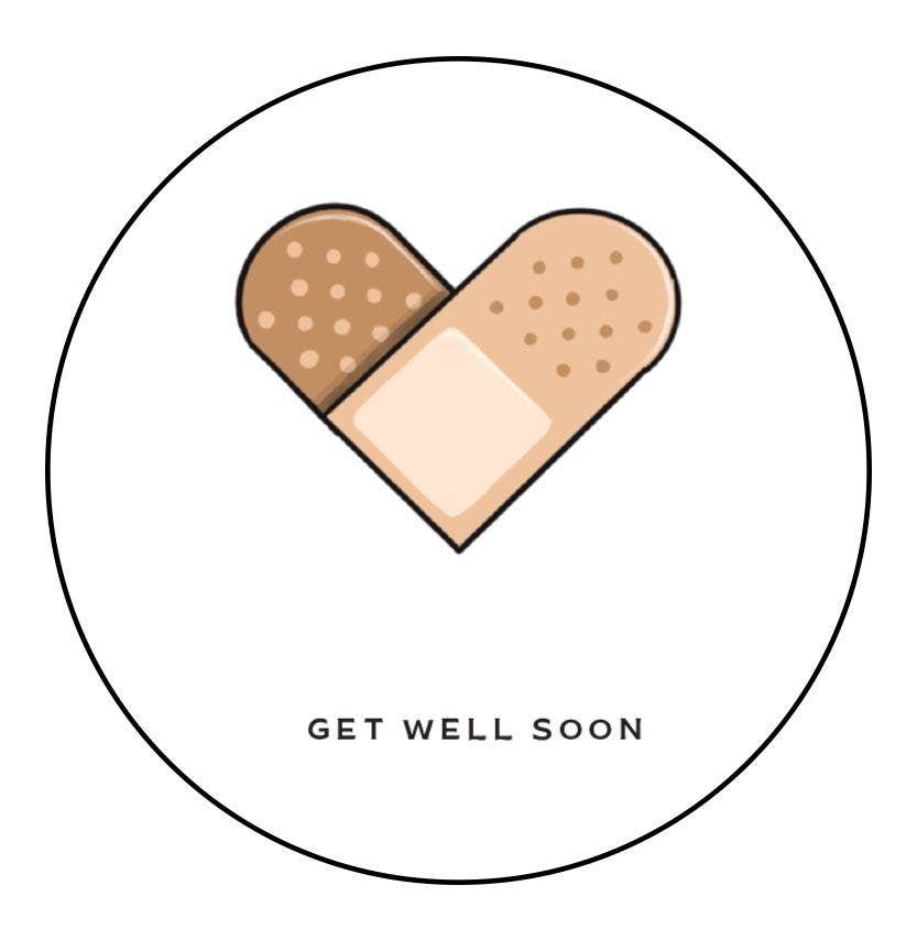 Bandaid Get Well Soon Plantable Greeting Card