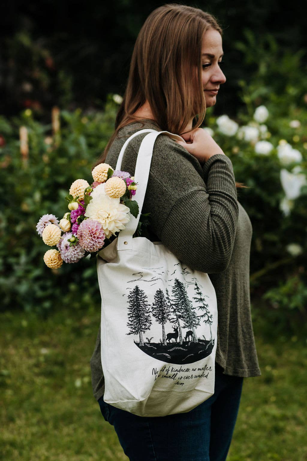 Canvas Tote Bag / Kindness Tote / Tote Bag