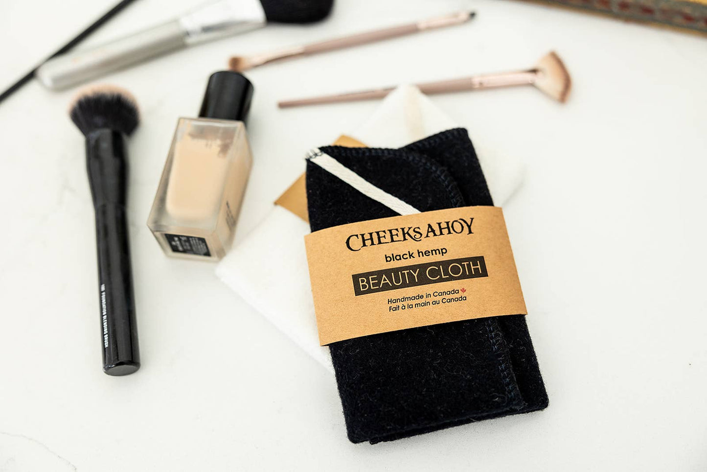 Black Hemp Beauty Cloth 3pk