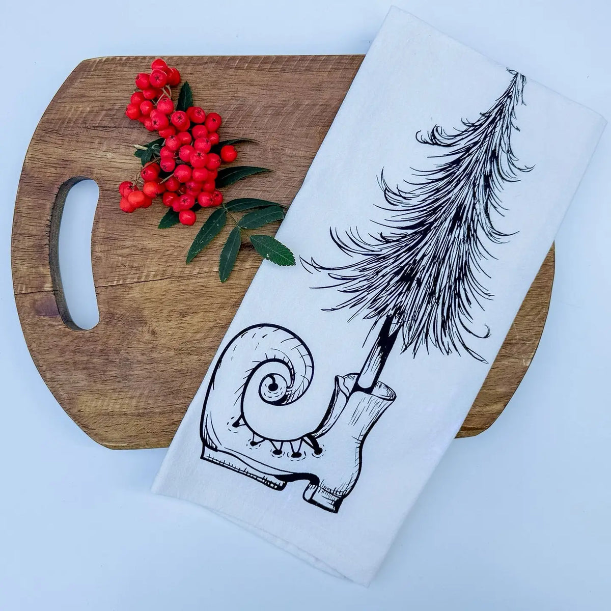 Your Green Kitchen - Tea Towel/Elf Shoe/Holiday/Kitchen Decor