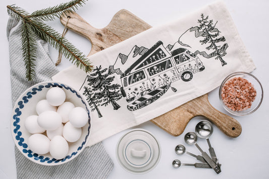 Tea towel / Camper Van Tea Towel / Home Decor