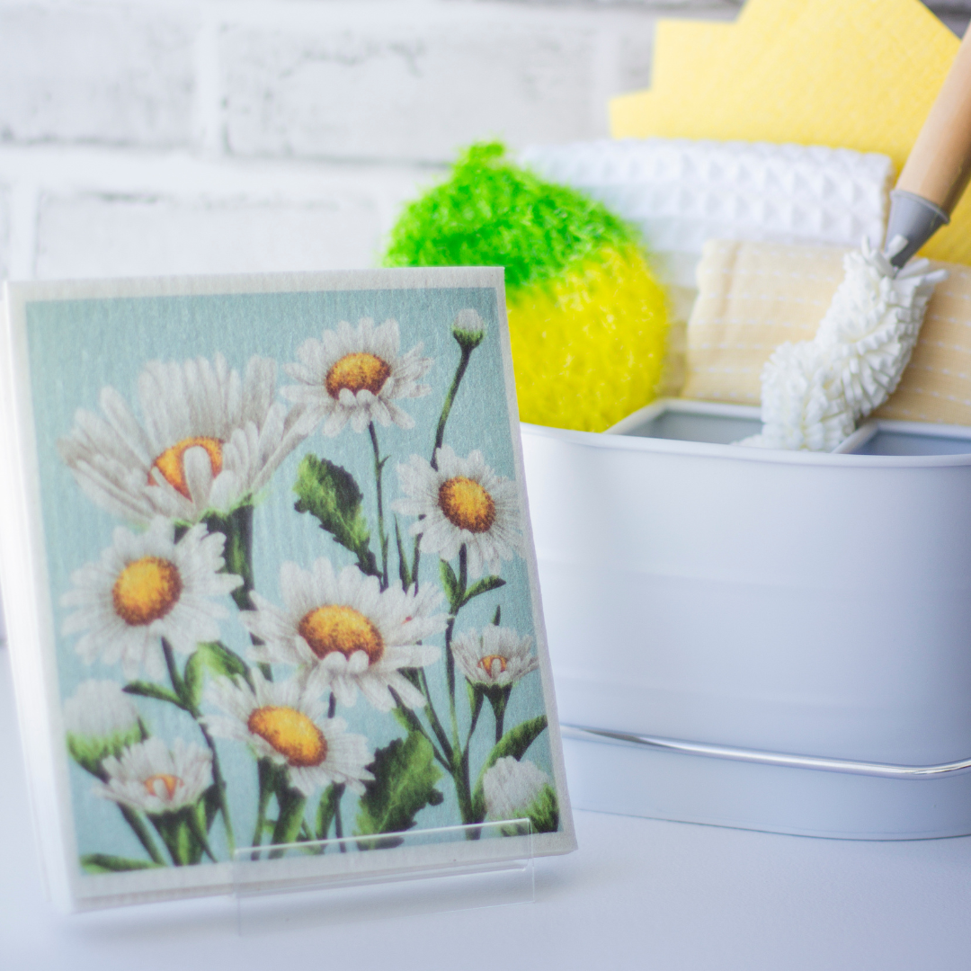 Swedish dishcloth Flowers Daisy Bunch