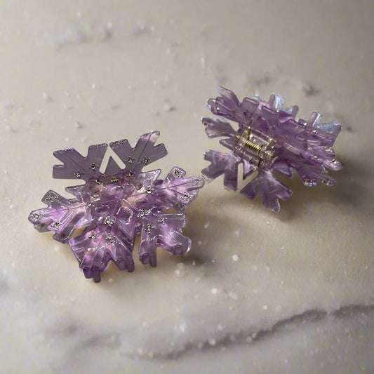 Cellulose Acetate Hair Clip | Elsa Lilac