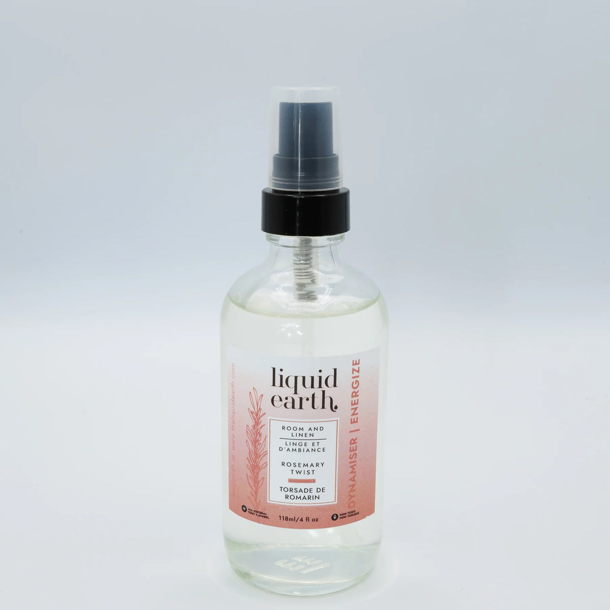 Liquid Earth - Rosemary Twist - Energizing Natural Room and Linen Spray