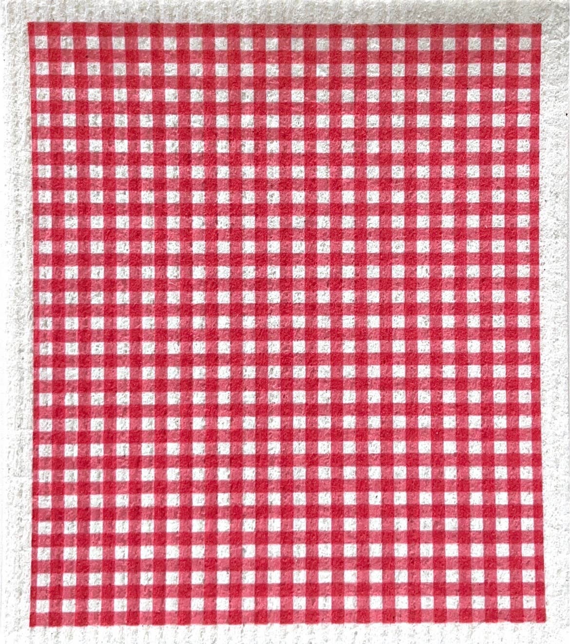 Swedish dishcloth Pattern Picnic Plaid Red