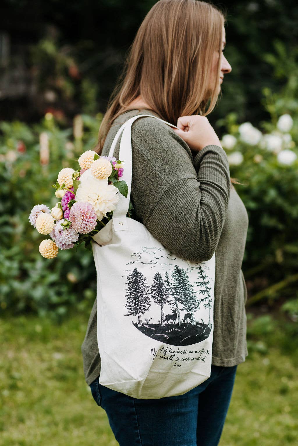 Canvas Tote Bag / Kindness Tote / Tote Bag