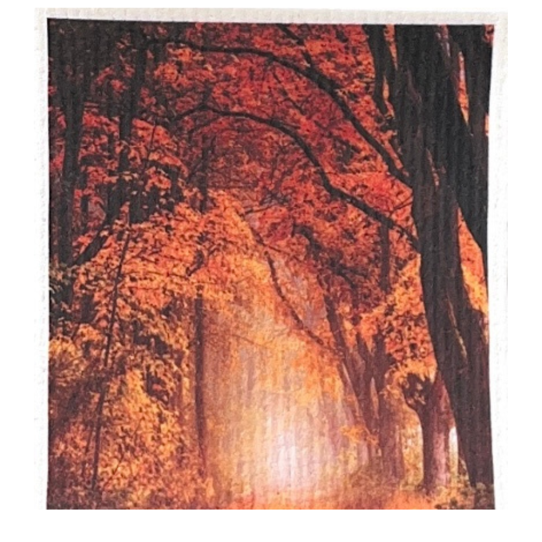 Swedish dishcloth Autumn Leaves