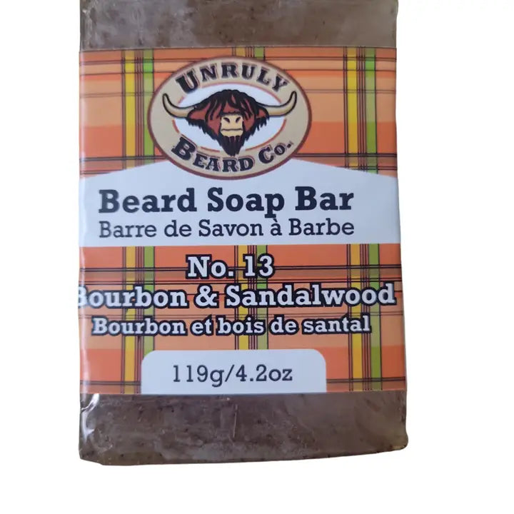 Beard Soap Bar Bourbon & Sandalwood