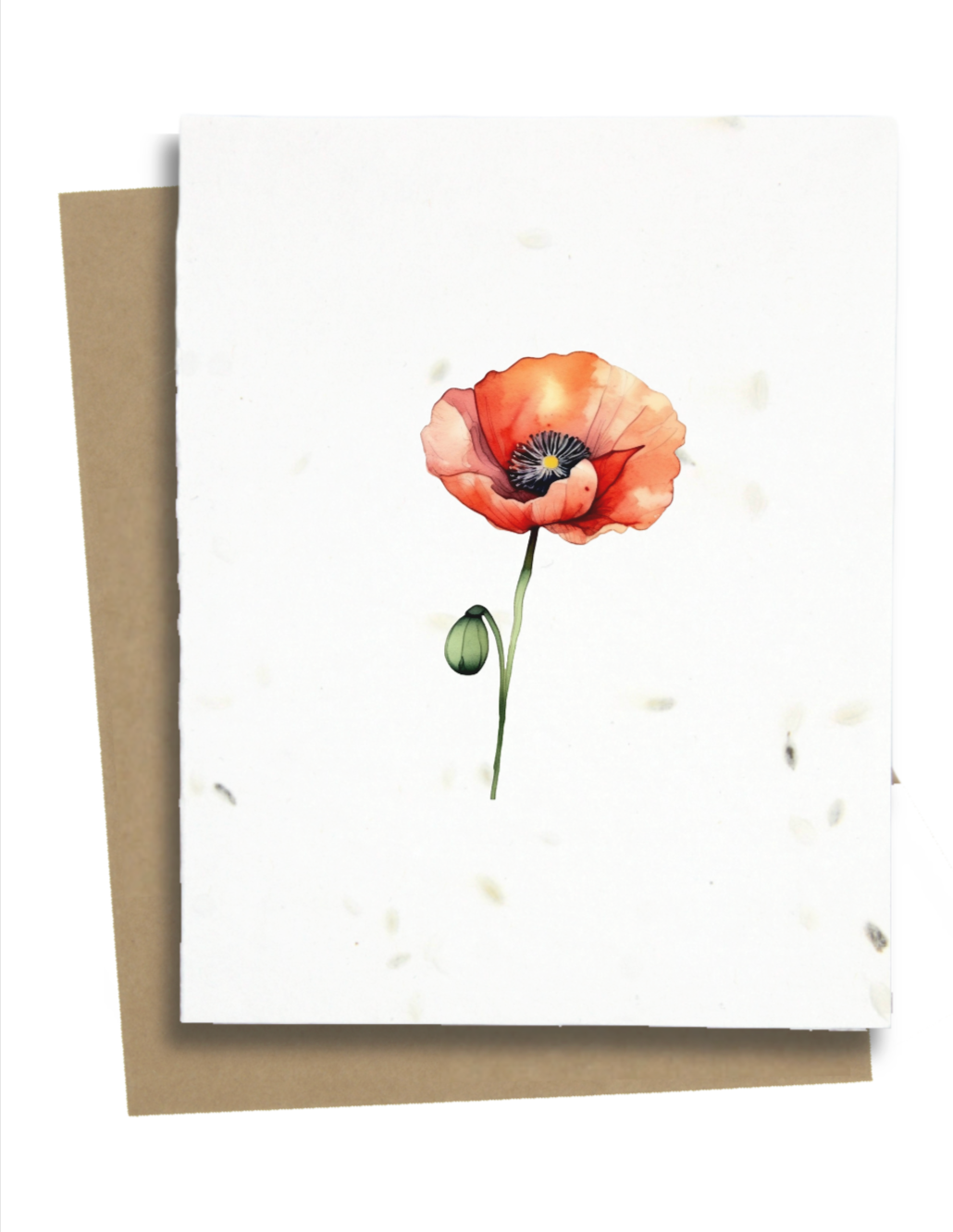Greet & Grow - Poppy Flower Greeting Card