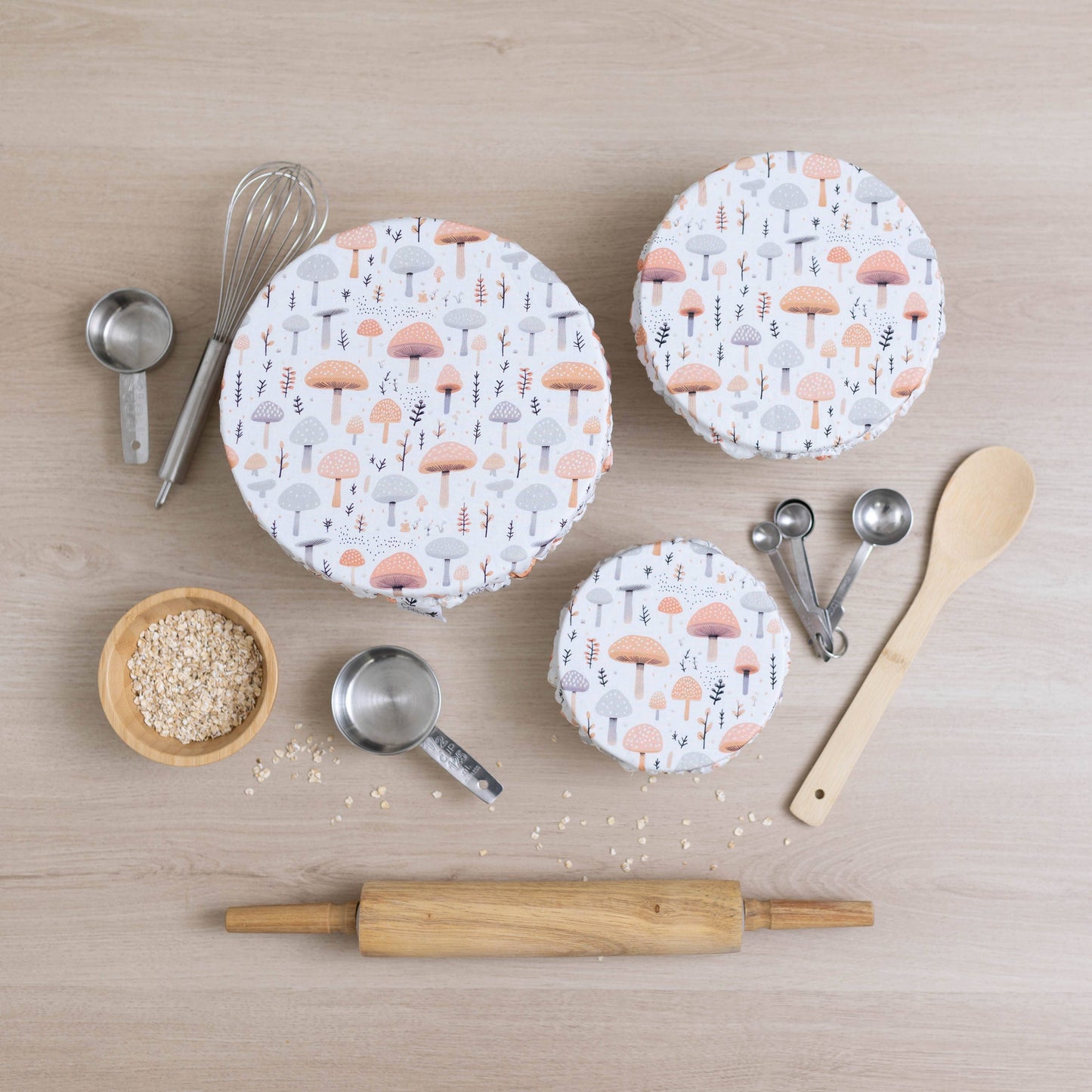 Bowl Covers - Set Mushrooms