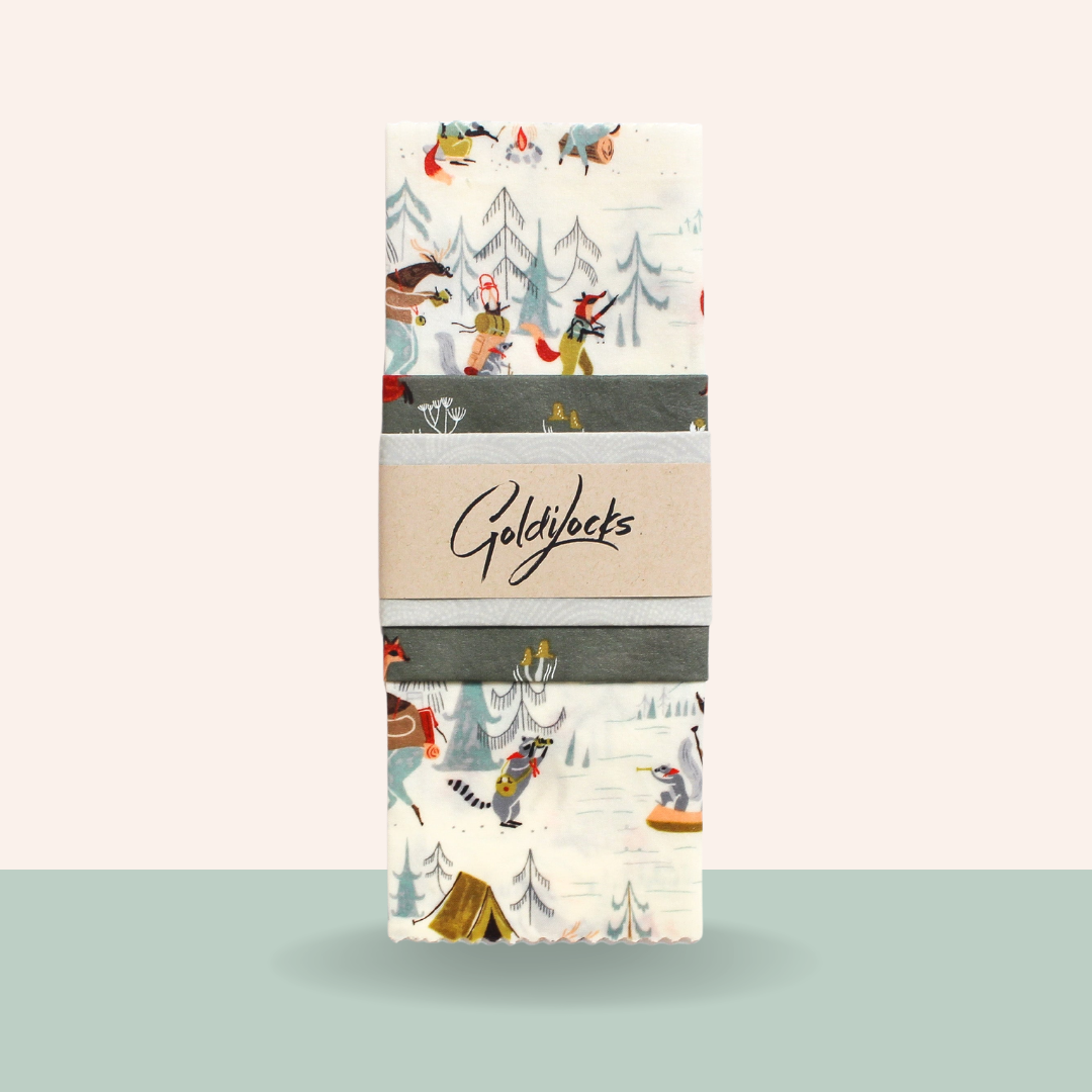 Reusable Beeswax Food Wraps: Furry Friends Set of 3