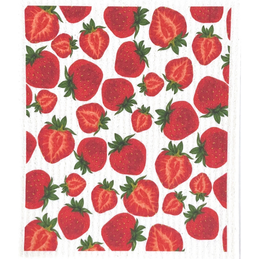 Swedish dishcloth Fruit Strawberry Slices