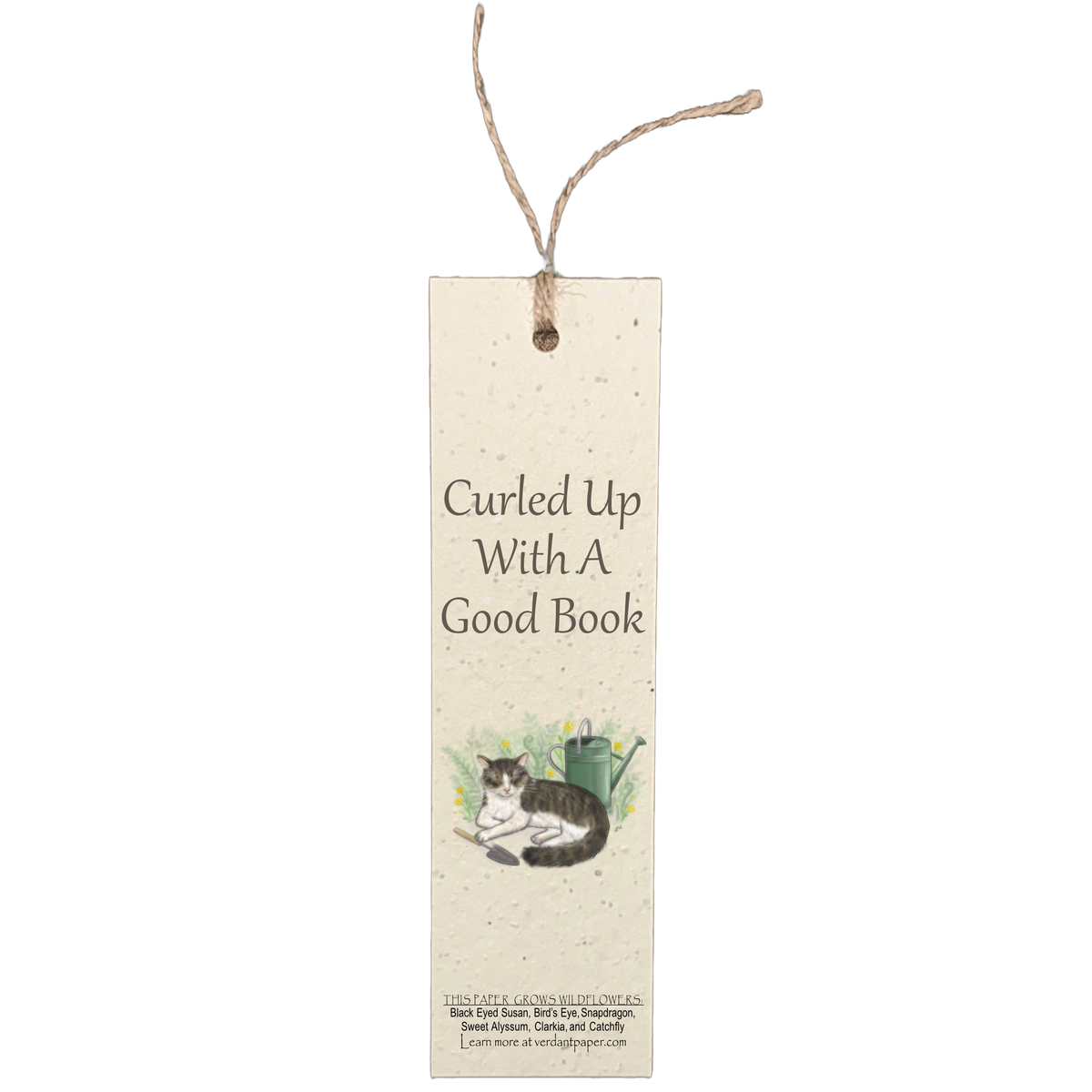 Verdant Paper Co. - Curled Up With A Good Book - Bookmark