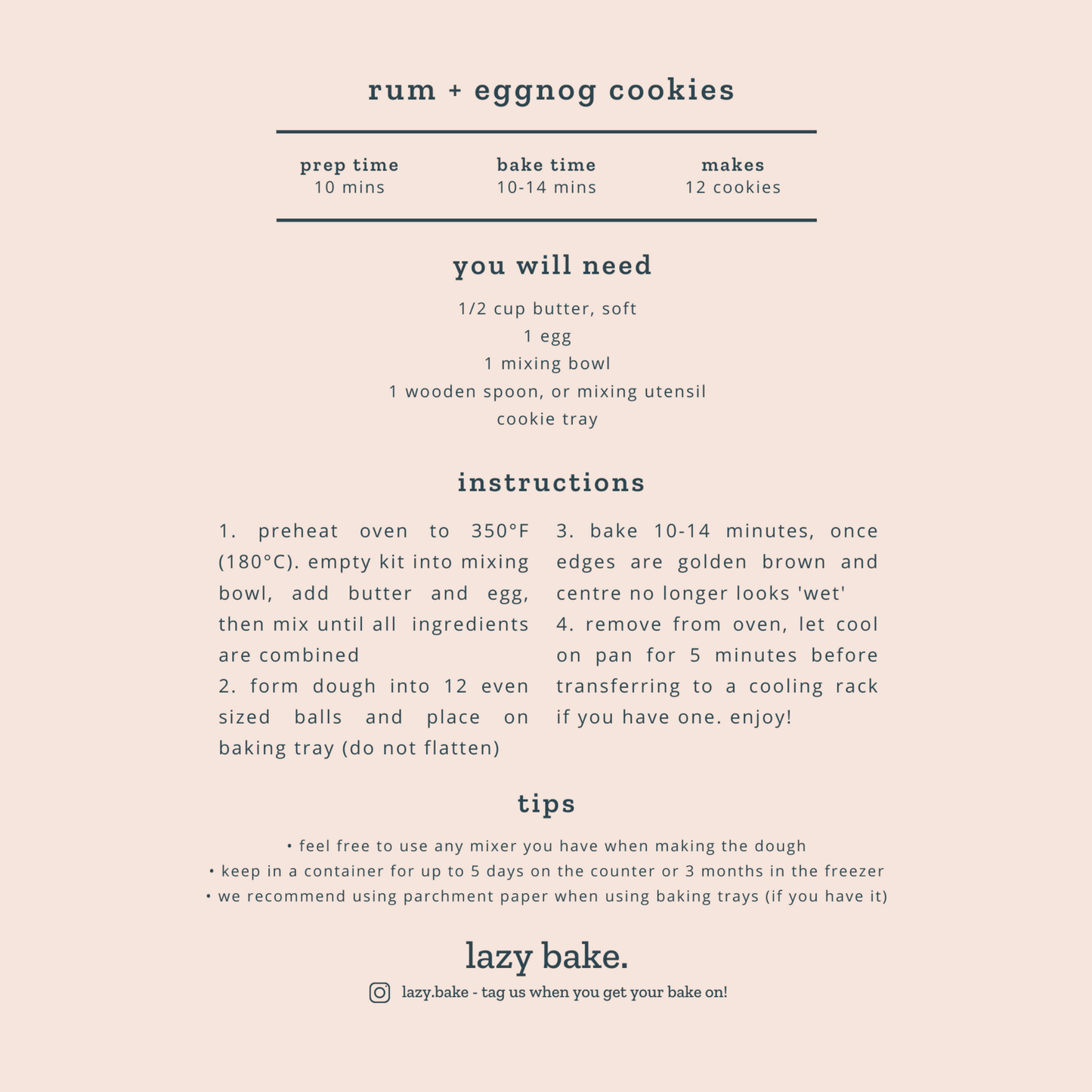 Rum + Eggnog Cookie