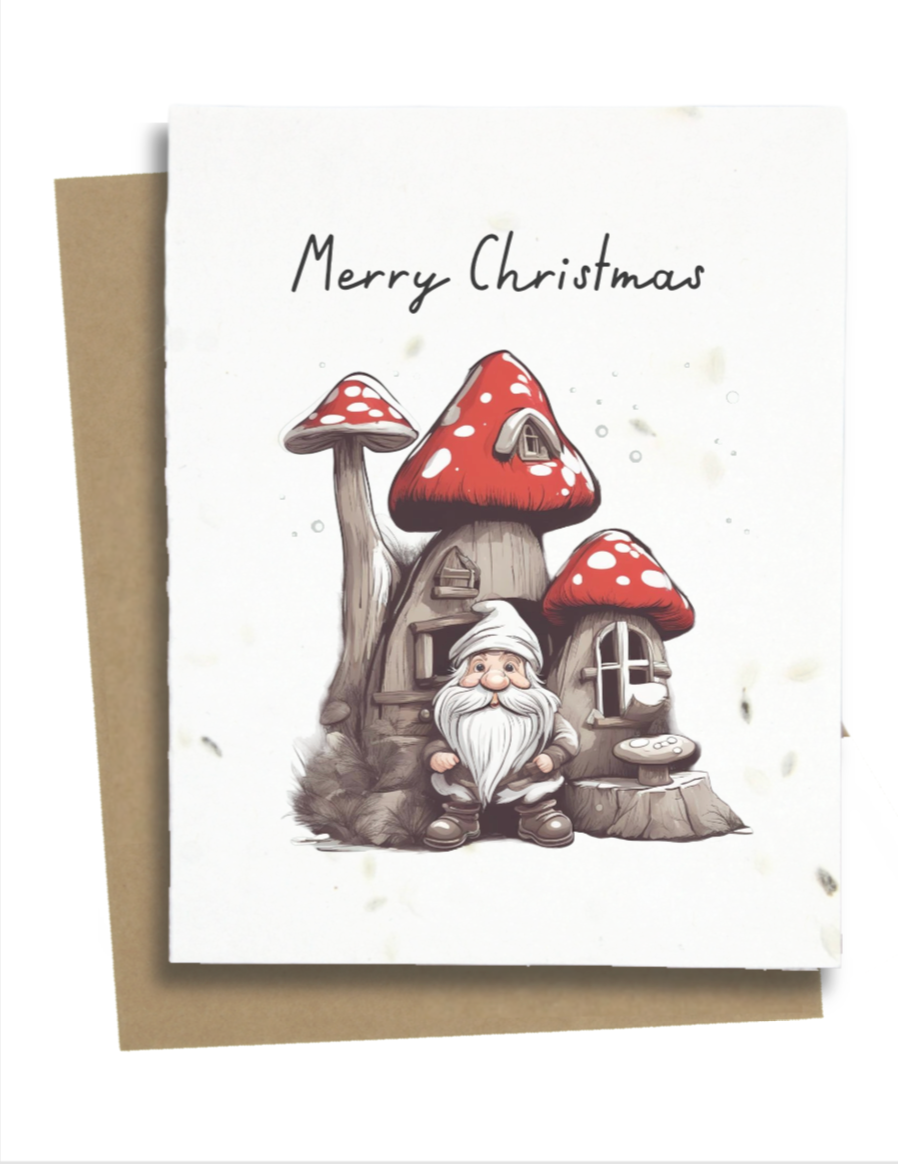 Mushroom Christmas Cards