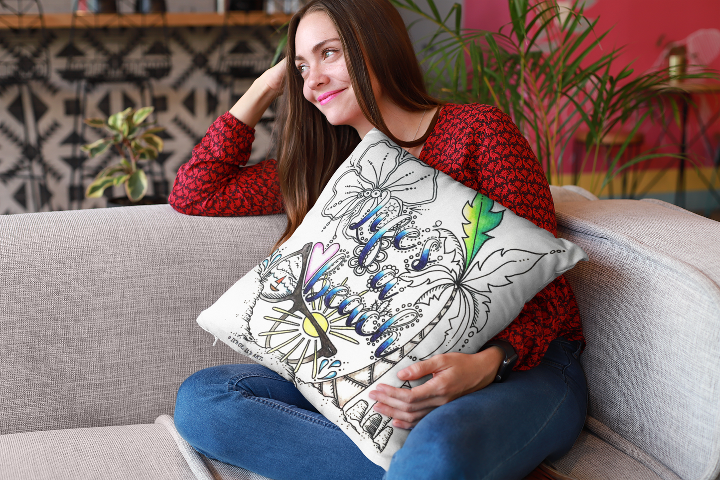 Life's a Beach DIY Craft Coloring Kit