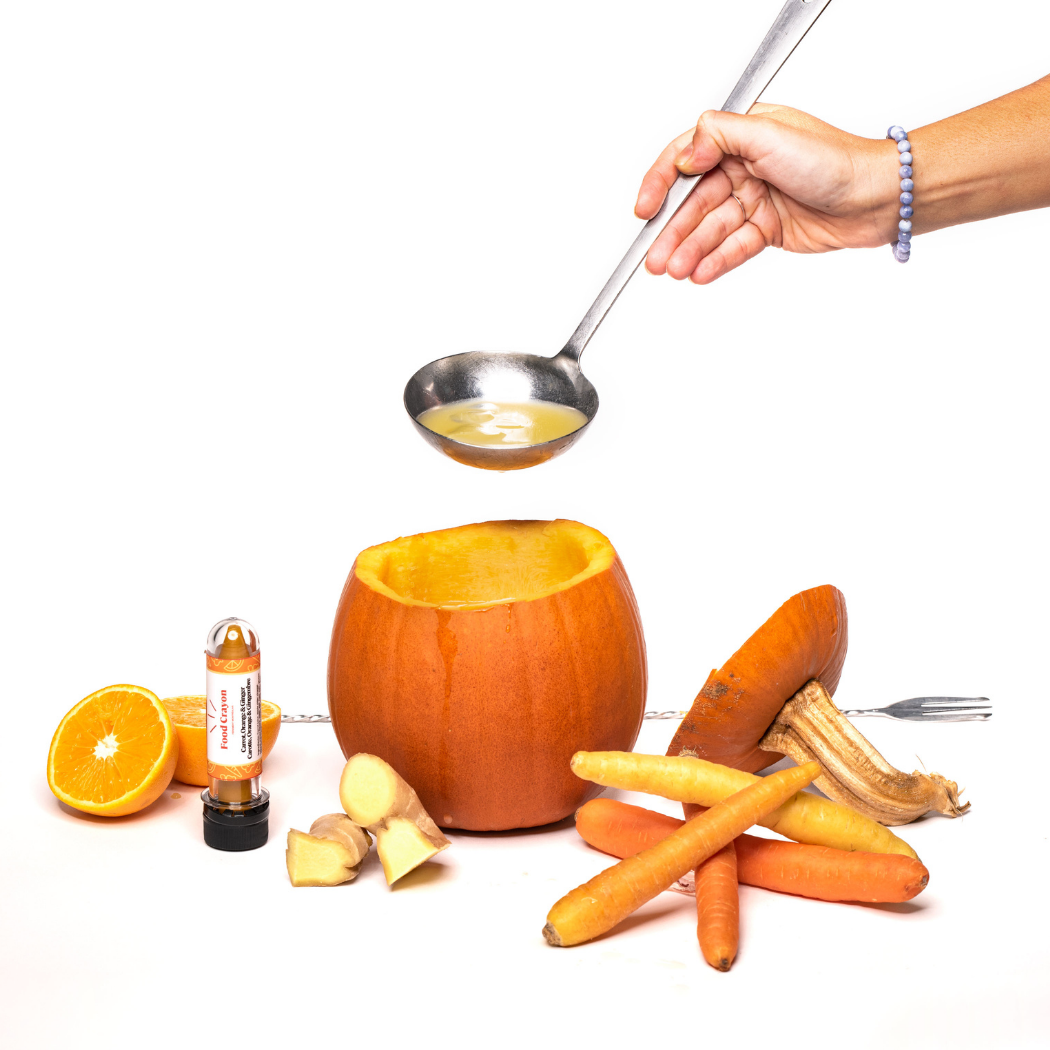 Carrot Orange Ginger - Single Box (1 Crayon + 1 Sharpener)