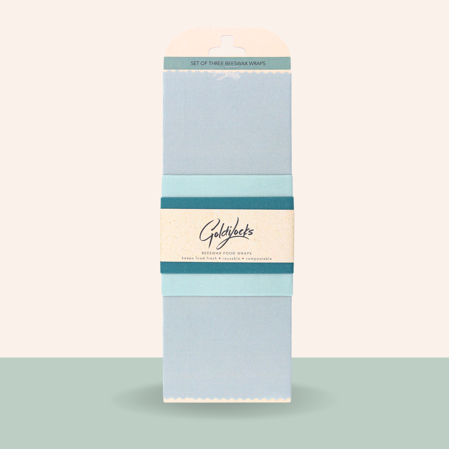 Beeswax Food Wraps: Cool Tones Set of 3