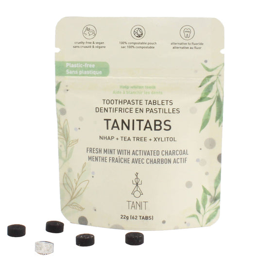 Mint Charcoal Toothpaste Tablets-62 tabs