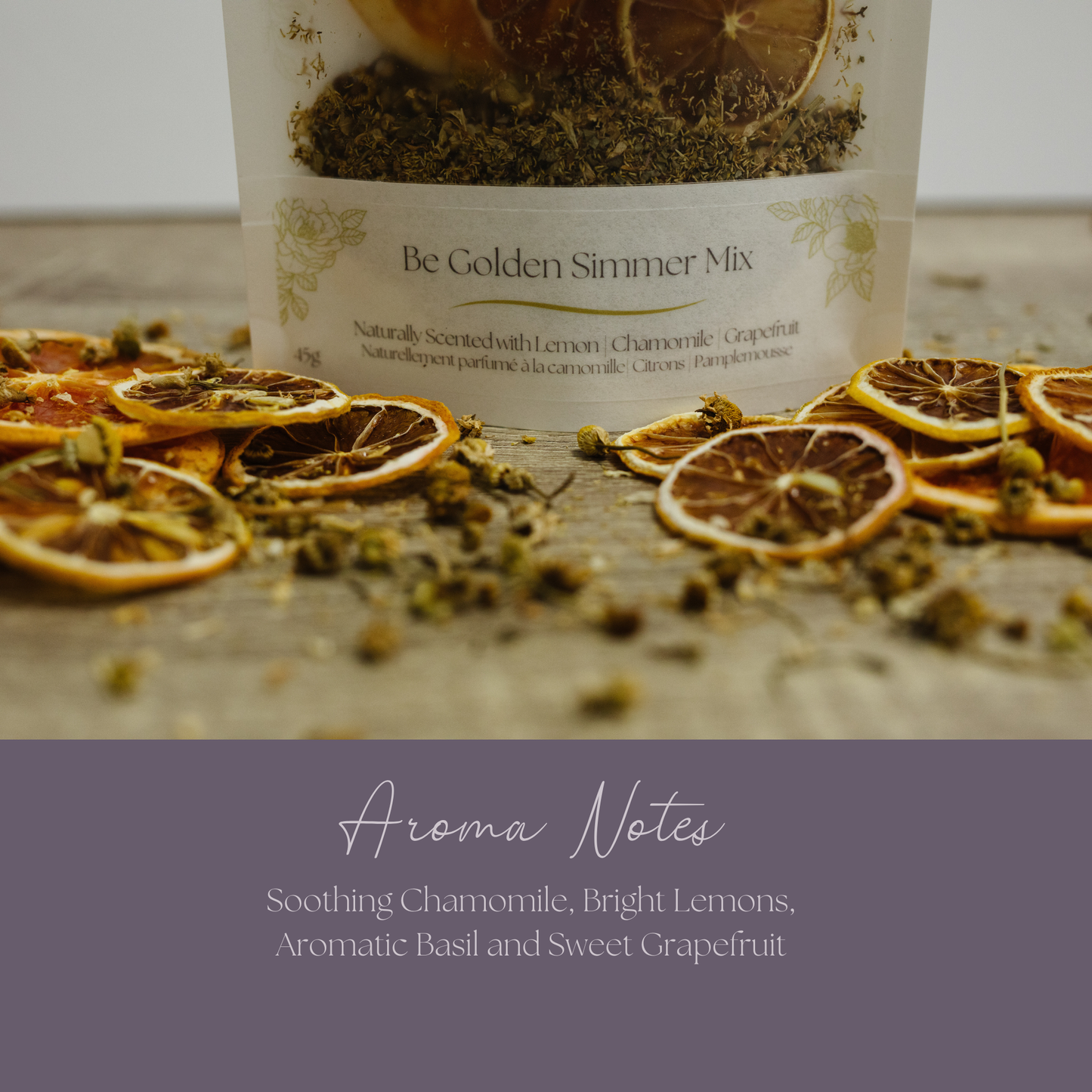 Be Golden Simmer Pot Mix, Natural Citrus Chamomile Aroma
