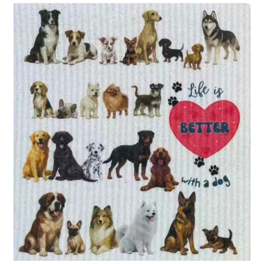 The Good Kitchen - Swedish Dishcloth Dog Life Is Better!