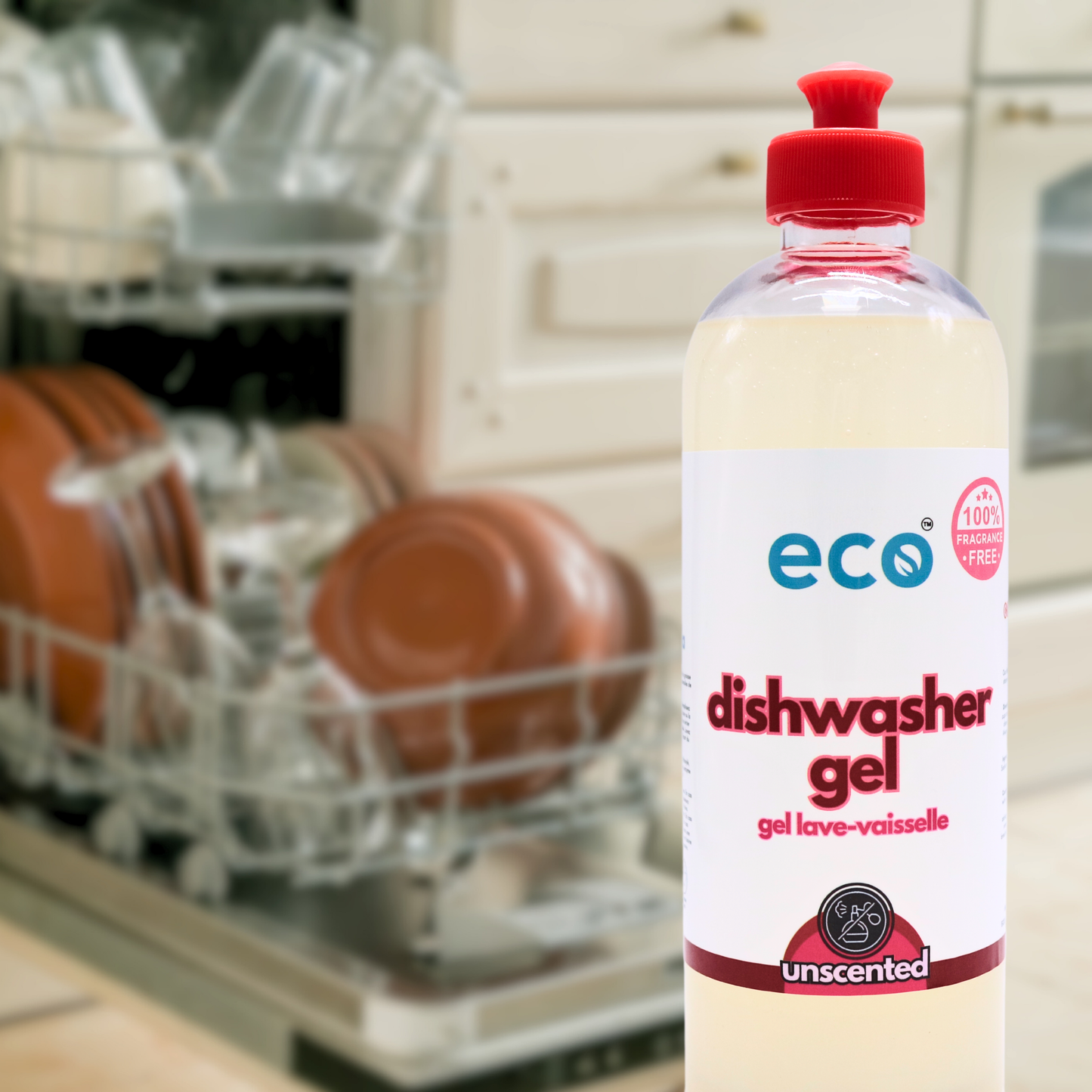 Eco Dishwasher Gel - Unscented (500ml)